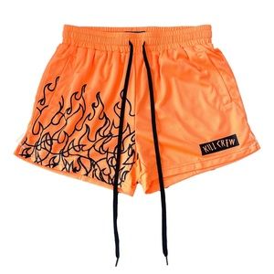 NWT Kill Crew Muay Thai Orange Flame Shorts